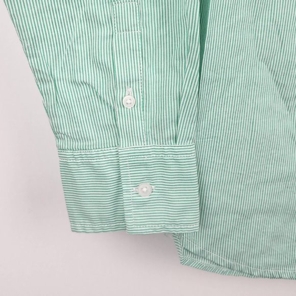 NWT Everlane Mint Pinstripe Oversized Cotton Button Up Shirt sz 00,0,2,12 - Picture 4 of 7